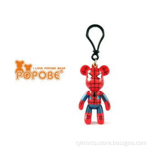 Vinyl PVC 8.2cm Small Children Gift POPOBE Bear Keychain Fo